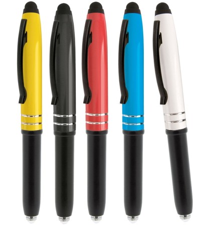 Penna personalizzata touch metallica con led - Light