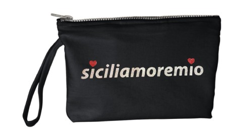 Pochette Siciliamoremio Glitter Argentato