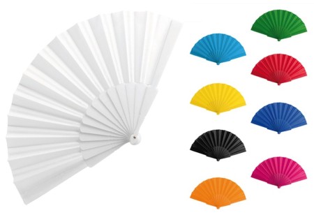 Ventaglio personalizzato in plastica - Tela - 8096