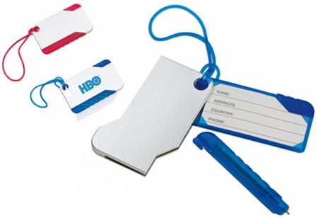 Badge bagagli personalizzati con penna - TM101
