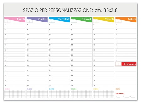 Agende Planning personalizzati da tavolo