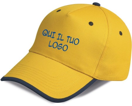 Cappellini personalizzati  bicolore Five