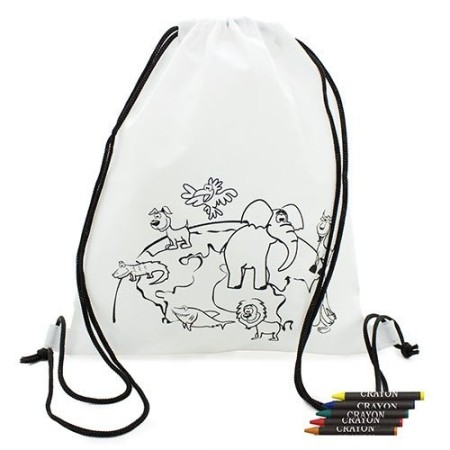 Zaini personalizzati bambini da colorare - T416