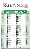 Calendari personalizzati olandese classico Verde 2027