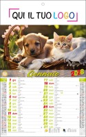 Calendari personalizzati cani e gatti 2027