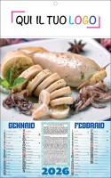 Calendari personalizzati pesce cotto 2026