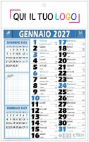 Calendari personalizzati olandese Note Blu 2027