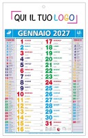 Calendari personalizzati olandese Multicolor 2027