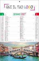 Calendari personalizzati città d'Italia e paesaggi 2027