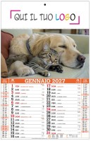Calendari personalizzati cani e gatti 2027