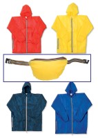 Giacche k-way personalizzate con cappuccio antipioggia