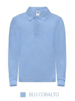 Polo personalizzate JHK Manica Lunga bambino