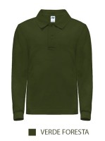 Polo personalizzate JHK Manica Lunga bambino