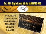 Biglietti da visita personalizzati lamina oro in rilievo 