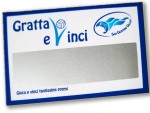 Cartolina personalizzata gratta e vinci 