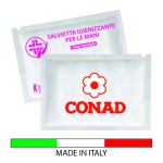 Salviette personalizzate con logo igienizzanti