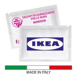 Salviette personalizzate con logo igienizzanti