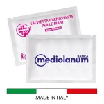 Salviette personalizzate con logo igienizzanti