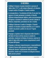 Segnaletica personalizzata coronavirus