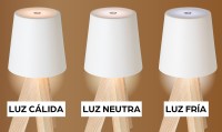 Lampada personalizzabile in legno naturale