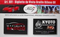 Catalogo  Biglietti da visita Nobilitati con effetti UV