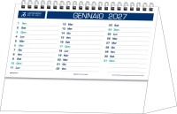 Calendari personalizzati da tavolo Basic Verde 2027