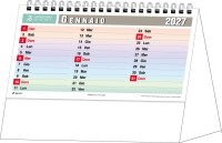 Calendari personalizzati da tavolo multicolor 2027