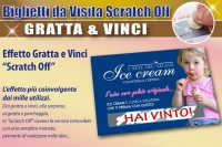 Biglietti da visita personalizzati gratta e vinci  - Classico