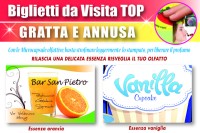 Biglietti da visita personalizzati profumo Fragola