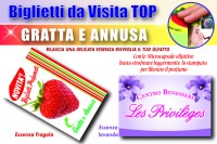 Biglietti da visita personalizzati profumo Fragola