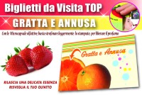 Biglietti da visita personalizzati profumo Fragola