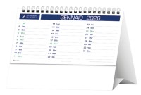 Calendari personalizzati da tavolo Basic Blu 2026