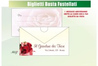 Biglietti personalizzati fustellati - Busta