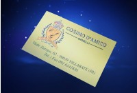 Biglietti da visita personalizzati glitter