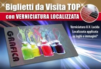 Biglietti da Visita personalizzati vernice localizzata