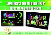 Biglietti da visita personalizzati Fosforescenti 