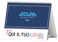 Calendari personalizzati da tavolo Basic Blu 2026
