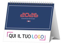 Calendari personalizzati da tavolo Basic Rosso 2026