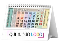 Calendari personalizzati da tavolo 2026 Multicolor