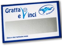 Cartolina personalizzata gratta e vinci 