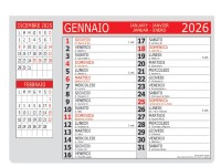 Calendari personalizzati olandese pad Rosso 2026