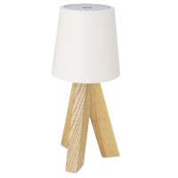 Lampada personalizzabile in legno naturale