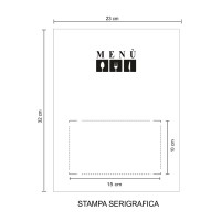 Porta Menù personalizzato 2 Ante - art.2018