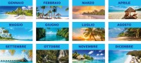 Calendario personalizzati da tavolo Paesaggi tropicali 2027