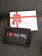 Pochette I Love my Dog Glitter Rosso e Argento