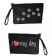 Pochette I Love my Dog Glitter Rosso e Argento