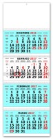 Calendari personalizzati Quadrittico olandese 2027